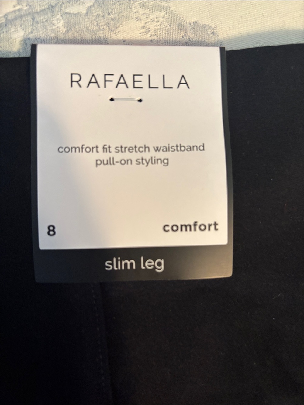 Rafaella Black Straight-Leg Dress Pants - Picture 5 of 6